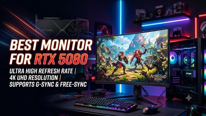 Best Monitors for RTX 5080 at a Glance