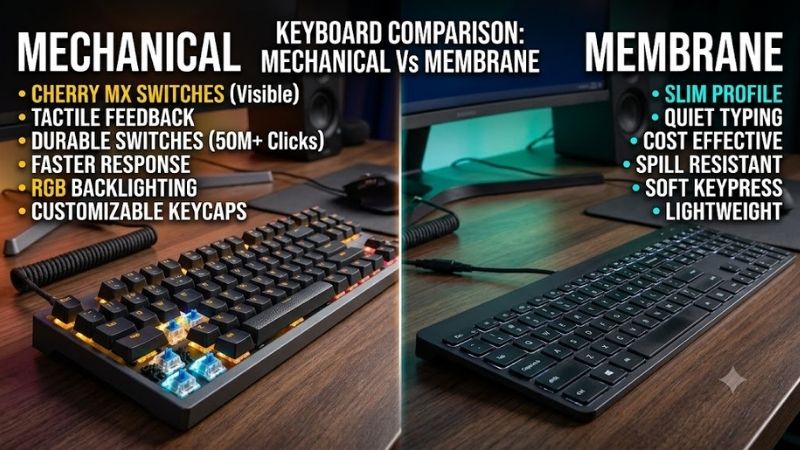 How to Choose Between Mechanical and Membrane Keyboards
