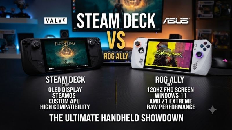 How to Choose Between Steam Deck and ROG Ally