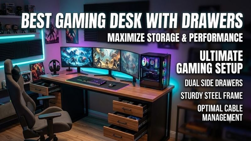 Best Gaming Desks With Drawers Compared