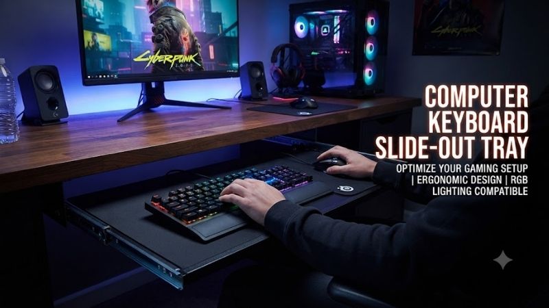 Computer Keyboard Slide Out Tray