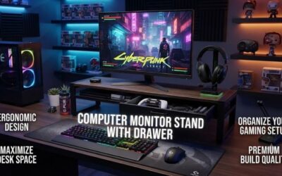 Computer Monitor Stand With Drawer