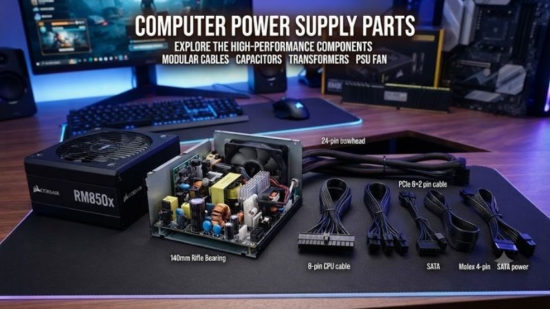 Computer Power Supply Parts Compared