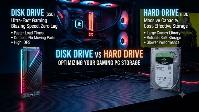 Disk Drive Vs Hard Drive Comparison
