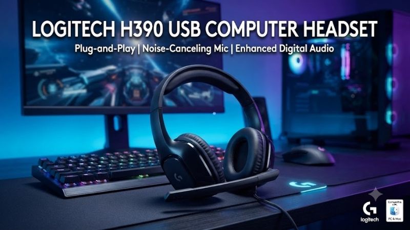 Logitech H390 Usb Computer Headset
